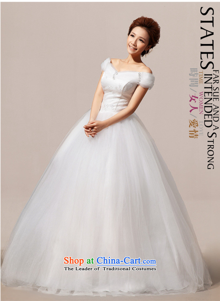 Optimize the New Korea Mr Philip version to align the shoulder marriages graphics word thin shoulders wedding dress female XS7085 bon bon m White S picture, prices, brand platters! The elections are supplied in the national character of distribution, so action, buy now enjoy more preferential! As soon as possible.