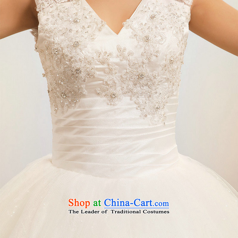 Optimize video version won thin shoulders wedding straps lace a field to align the shoulder bride wedding dress XS7088 m White L, Optimize Hong shopping on the Internet has been pressed.