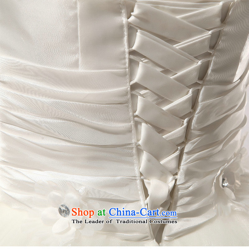 Optimize video new spring 2014 Korean video thin wiping the Chest Sau San wedding dress straps to align XS7102) m White XL, Optimize Hong shopping on the Internet has been pressed.