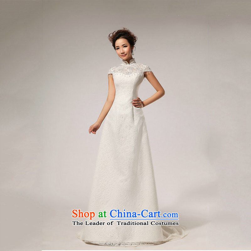 Optimize the Word 2015 Dr Philip WONG shoulder crowsfoot wedding Sau San lace tail graphics XS7095 Foutune of thin white XXL, optimize Philip Wong , , , shopping on the Internet
