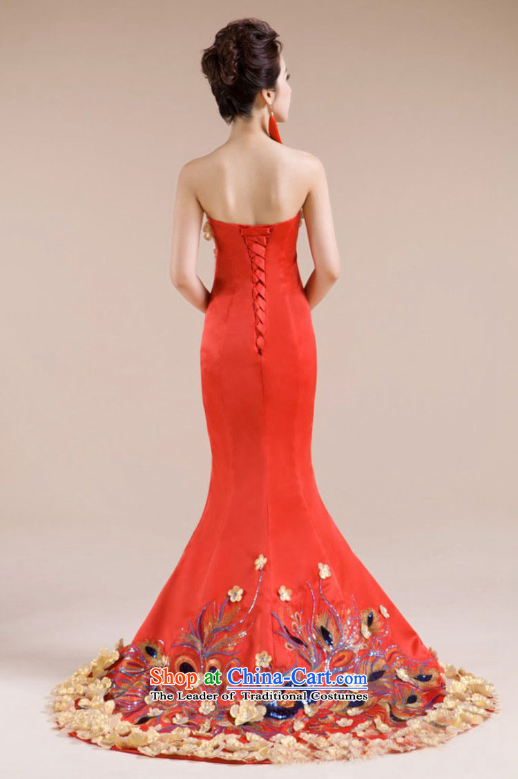 Optimize video upscale dinner dress in-the-know luxury service banquet Phoenix embroidery bows long load XS7142 bride red L picture, prices, brand platters! The elections are supplied in the national character of distribution, so action, buy now enjoy more preferential! As soon as possible.