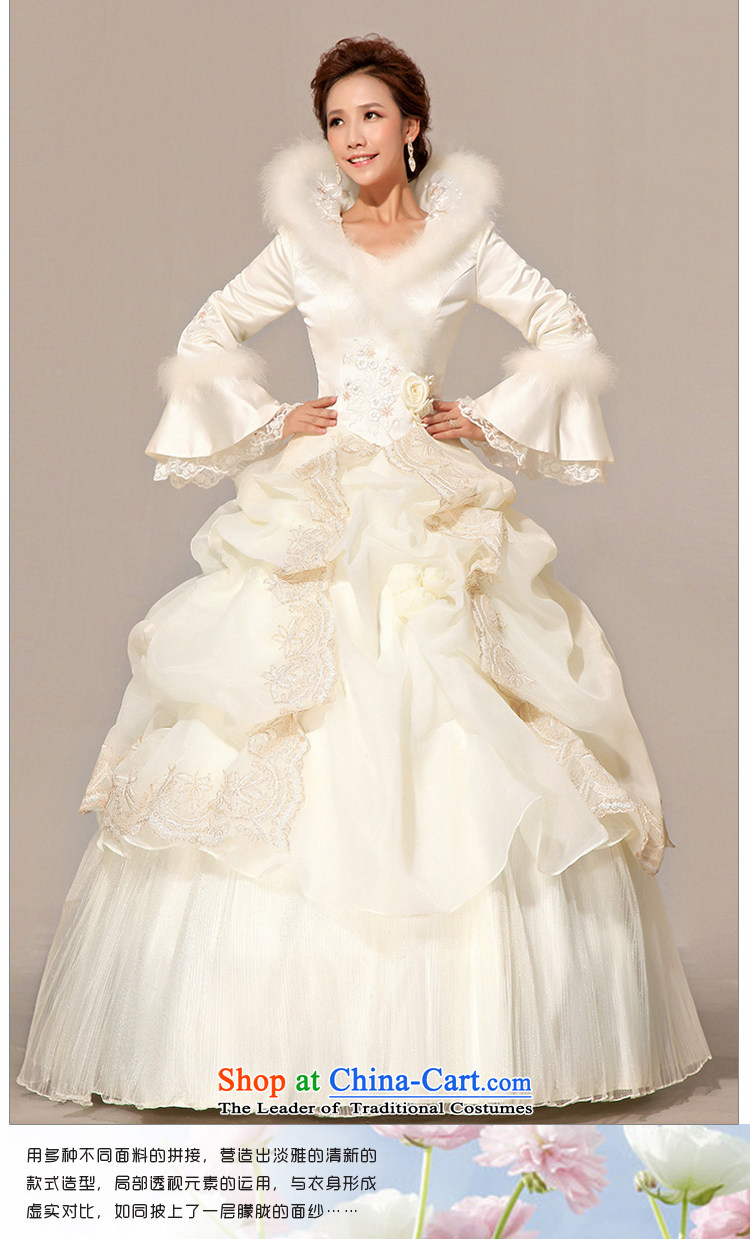 Baby bride winter wedding Princess Bride to align the long-sleeved wedding dresses 2014 new winter) cotton wedding incense fashionable color L picture, prices, brand platters! The elections are supplied in the national character of distribution, so action, buy now enjoy more preferential! As soon as possible.