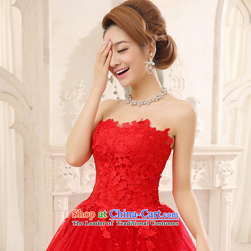 No new 2015 bride embroidery lace red wedding lace Princess Sau San video thin wedding red size does not allow for tailor-made, embroidered bride shopping on the Internet has been pressed.