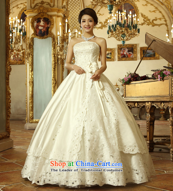 Embroidered is the new Korean brides 2015 Edition Princess lace white exclusive fashion hot bore with chest wedding white pictures, make the price, brand platters! The elections are supplied in the national character of distribution, so action, buy now enjoy more preferential! As soon as possible.