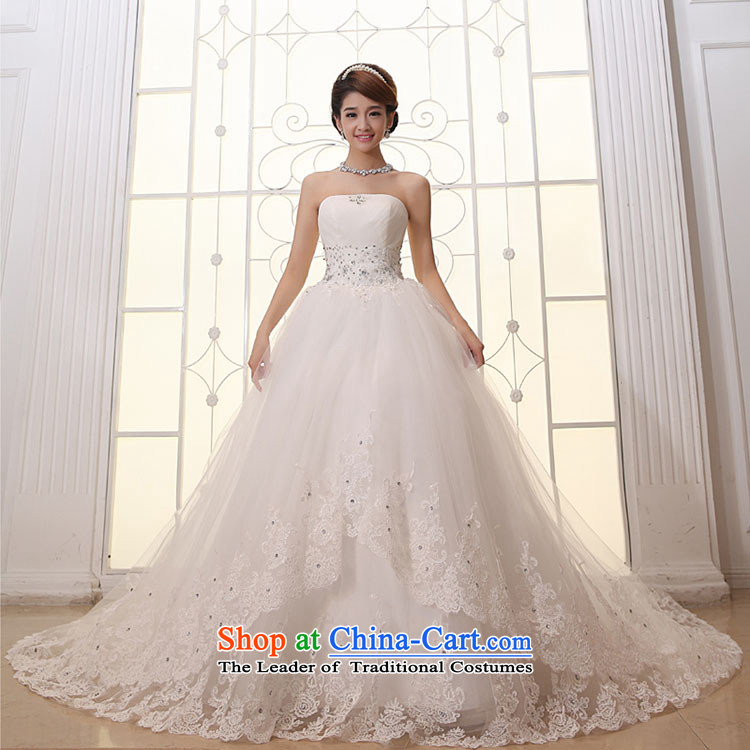 No new 2015 bride embroidery lace anointed chest Korean Princess large tail wedding wedding dress white streak to picture, prices, brand platters! The elections are supplied in the national character of distribution, so action, buy now enjoy more preferential! As soon as possible.