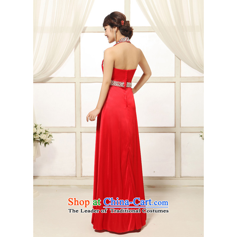 Elegant red wall studs on-chip beads also long large bride wedding dress bows services banquet evening dresses RED M, Charlene Choi Spirit (yanling) , , , shopping on the Internet