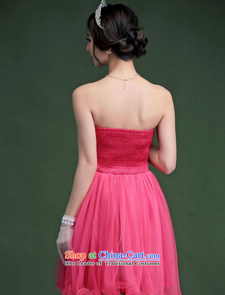 Of the glued to the Chest Foutune of Hamor wrapped chest small dress 2015 Korean new women's short of marriage banquet bride wedding bows auspices bon bon skirt 4792 Red XL Photo, prices, brand platters! The elections are supplied in the national character of distribution, so action, buy now enjoy more preferential! As soon as possible.