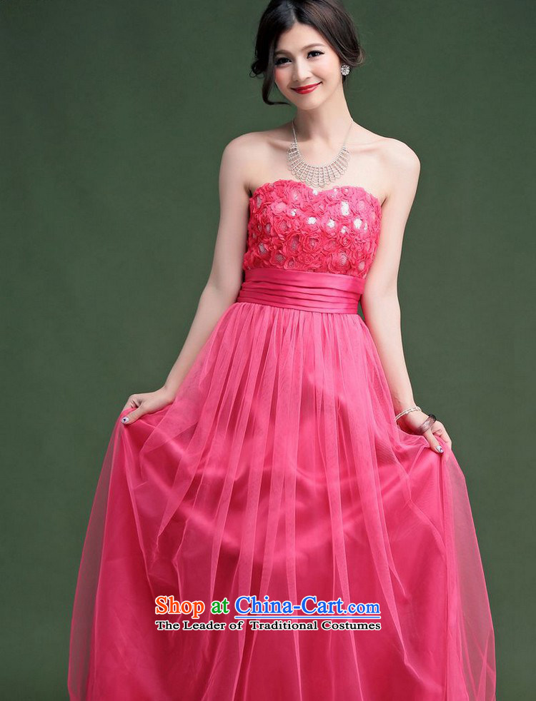Of the glued to the long Foutune of wiping the chest bon bon dress skirt 2015 Korean brides wedding banquet marriage under the auspices of bows wrapped chest evening dresses4812 apricot XL Photo, prices, brand platters! The elections are supplied in the national character of distribution, so action, buy now enjoy more preferential! As soon as possible.