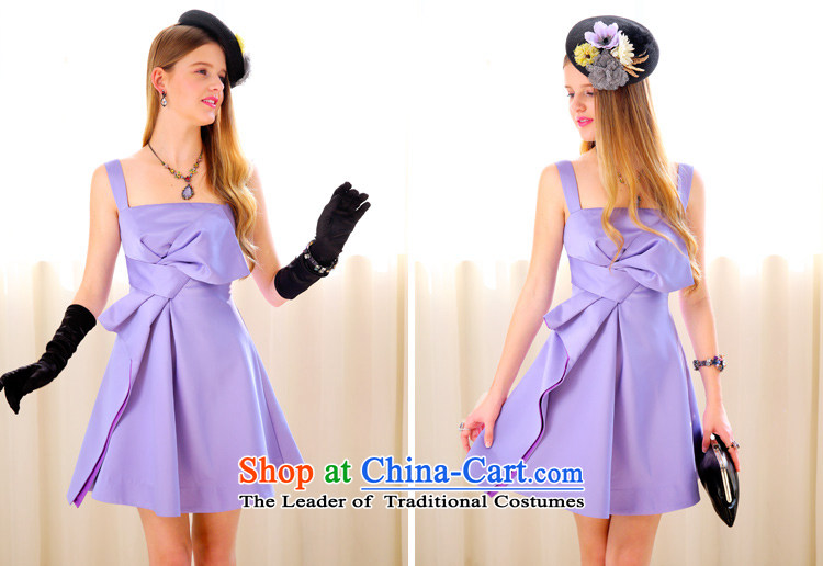 New evening dresses pink large doll purple of UNITA bow ties small dress skirts dress S39YB PURPLE M picture, prices, brand platters! The elections are supplied in the national character of distribution, so action, buy now enjoy more preferential! As soon as possible.