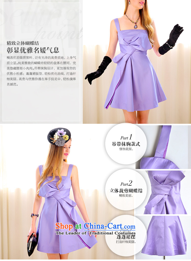 New evening dresses pink large doll purple of UNITA bow ties small dress skirts dress S39YB PURPLE M picture, prices, brand platters! The elections are supplied in the national character of distribution, so action, buy now enjoy more preferential! As soon as possible.