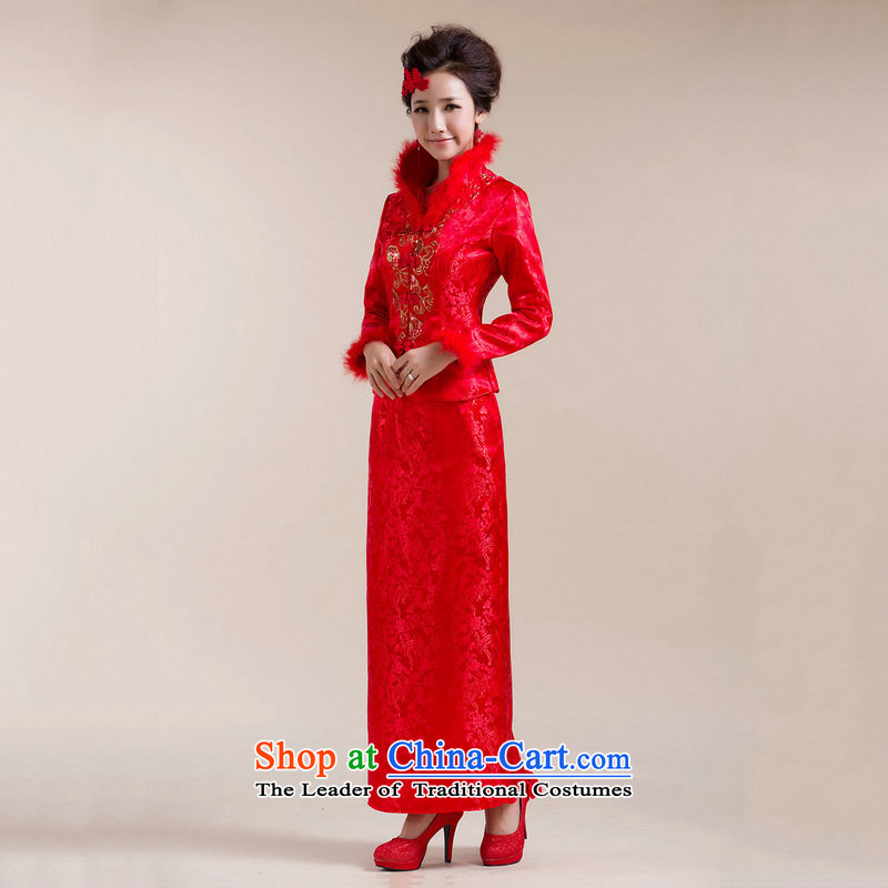 There is also a grand bride Load Optimize new large red marriages Tang Dynasty Chinese two kits deluxe suite XS7149 dress red color 9L, yet optimized shopping on the Internet has been pressed.