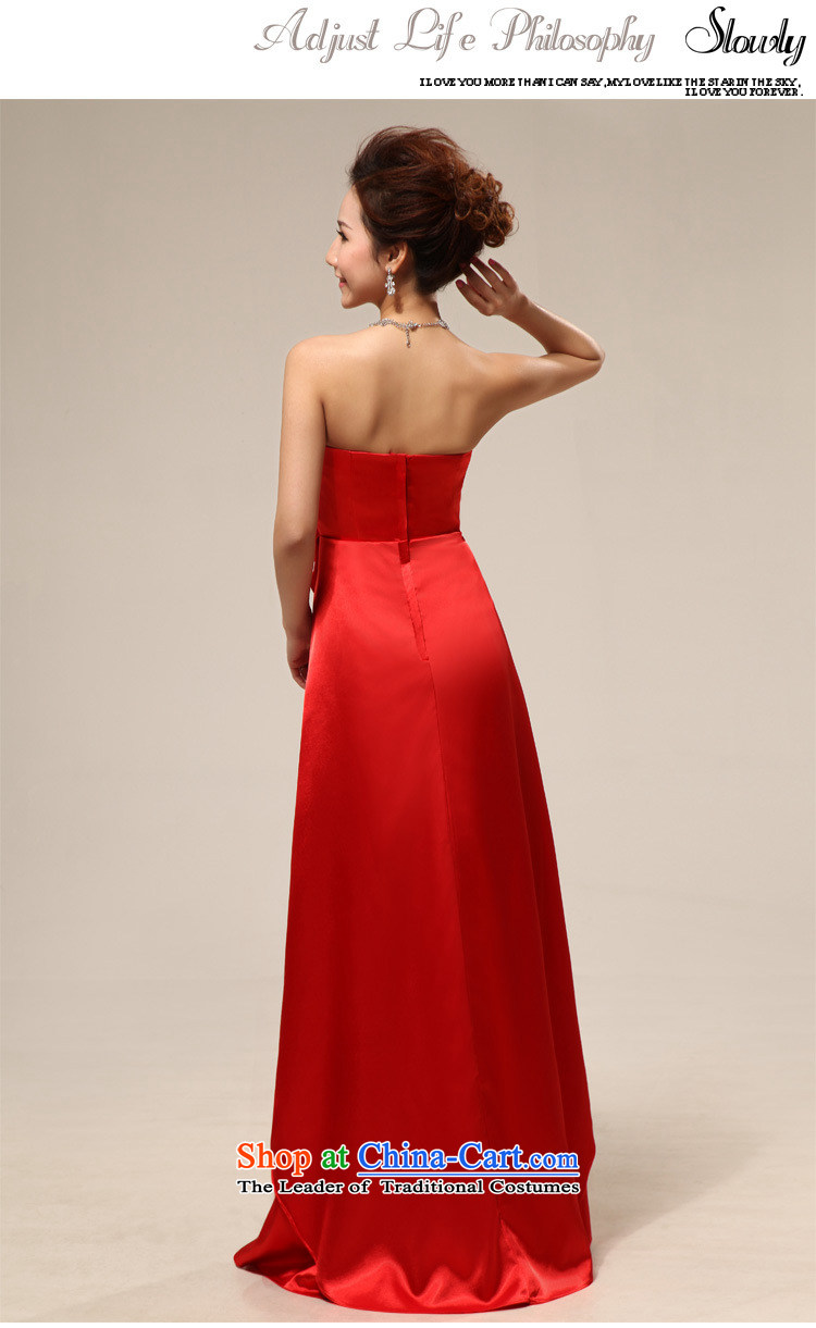 Optimize Multimedia silk is a new stylish wedding dress bows Service Bridal red wedding dresses pregnant women wedding dresses XS7110 RED XL Photo, prices, brand platters! The elections are supplied in the national character of distribution, so action, buy now enjoy more preferential! As soon as possible.