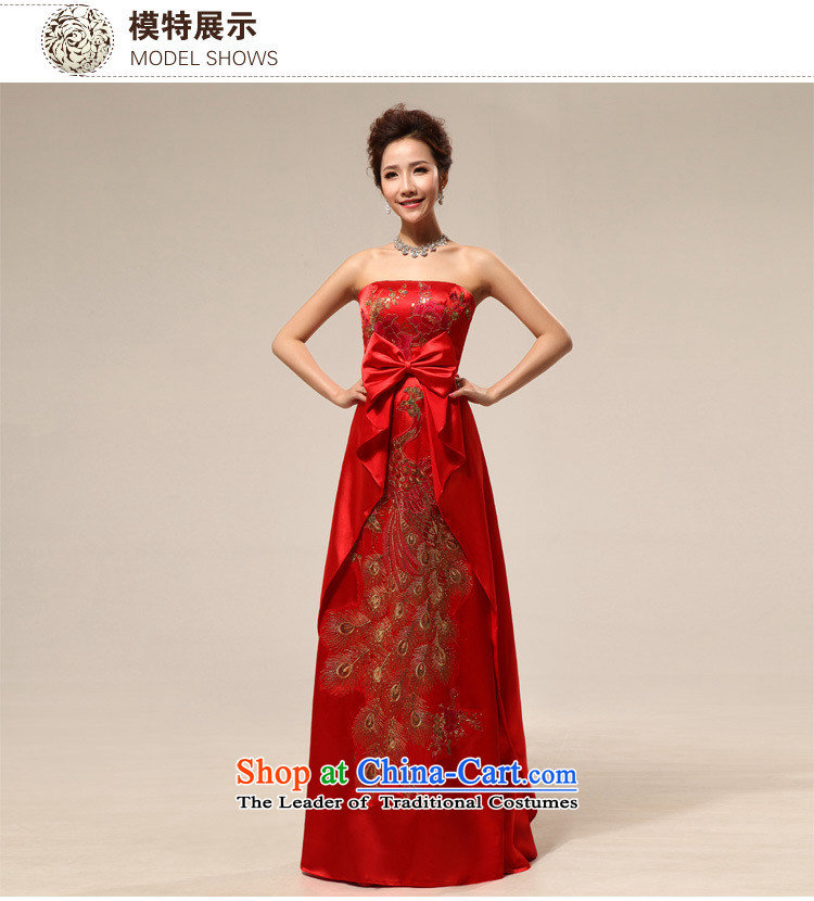 Optimize Multimedia silk is a new stylish wedding dress bows Service Bridal red wedding dresses pregnant women wedding dresses XS7110 RED XL Photo, prices, brand platters! The elections are supplied in the national character of distribution, so action, buy now enjoy more preferential! As soon as possible.