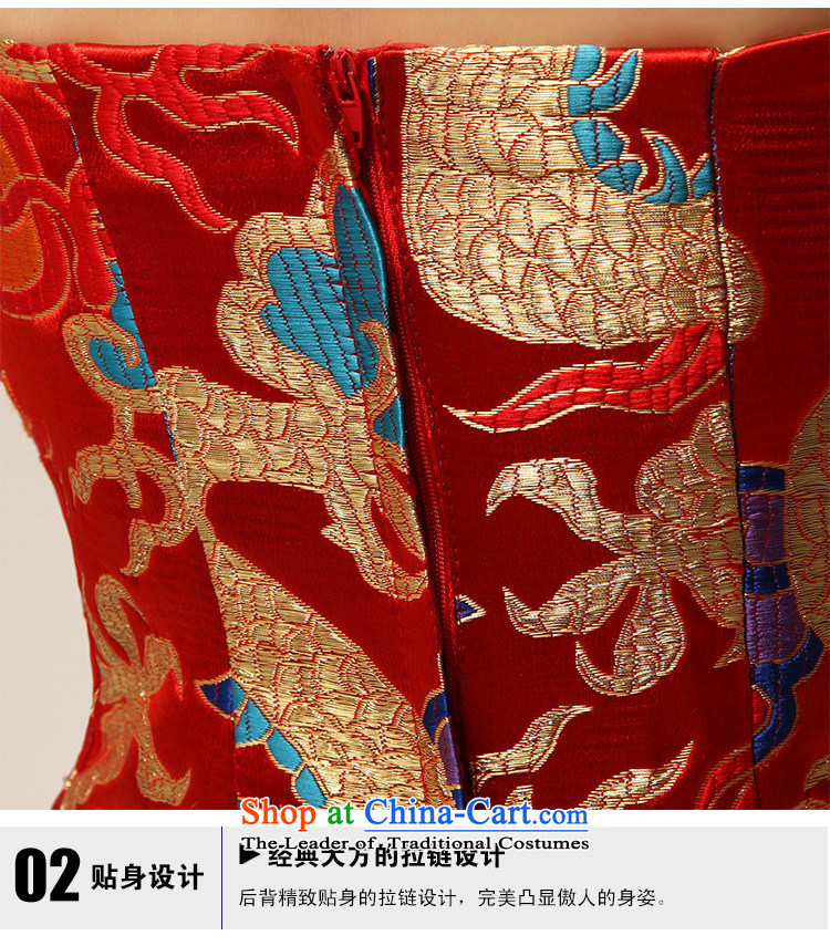 There is also a grand new optimized dragon robe evening dresses marriages long gown XS7107 RED M picture, prices, brand platters! The elections are supplied in the national character of distribution, so action, buy now enjoy more preferential! As soon as possible.