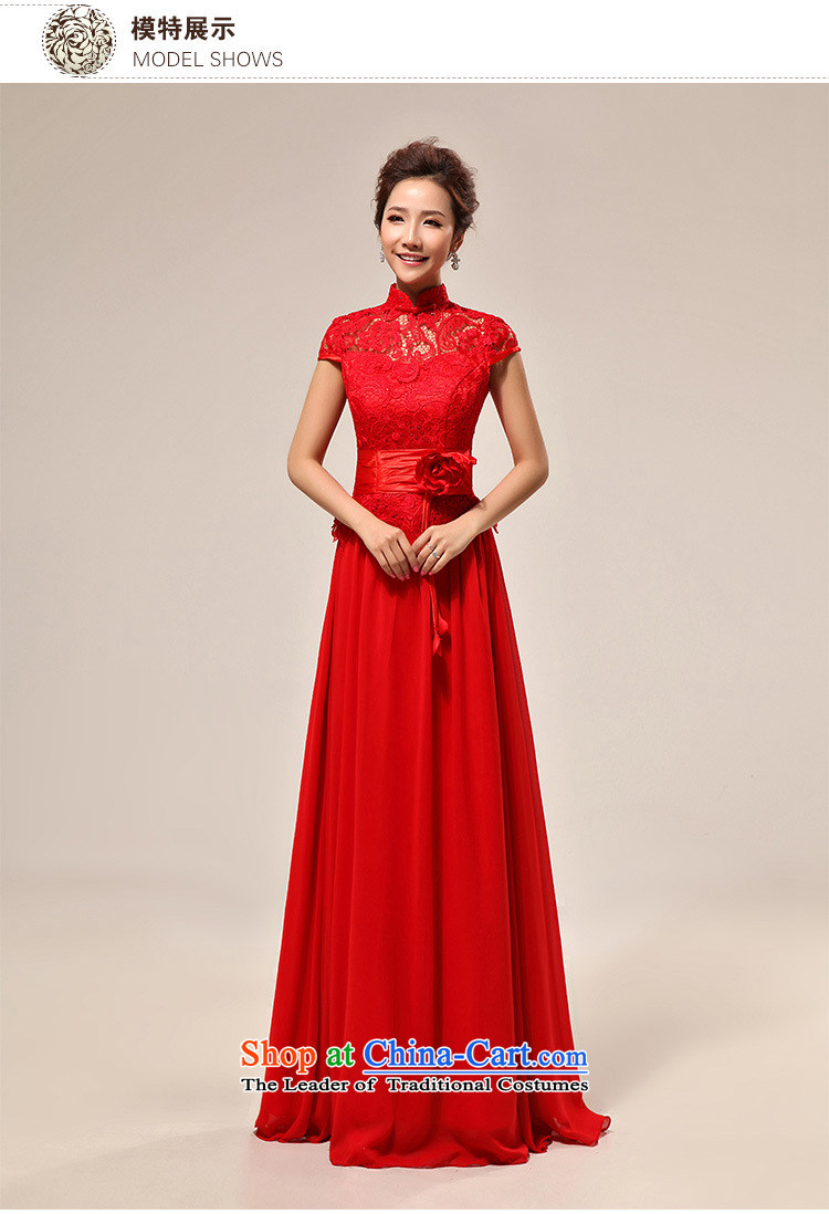 Yet the new 8D Color Optimization luxury sexy word shoulder red lace bride wedding dress XS7106 RED L picture, prices, brand platters! The elections are supplied in the national character of distribution, so action, buy now enjoy more preferential! As soon as possible.