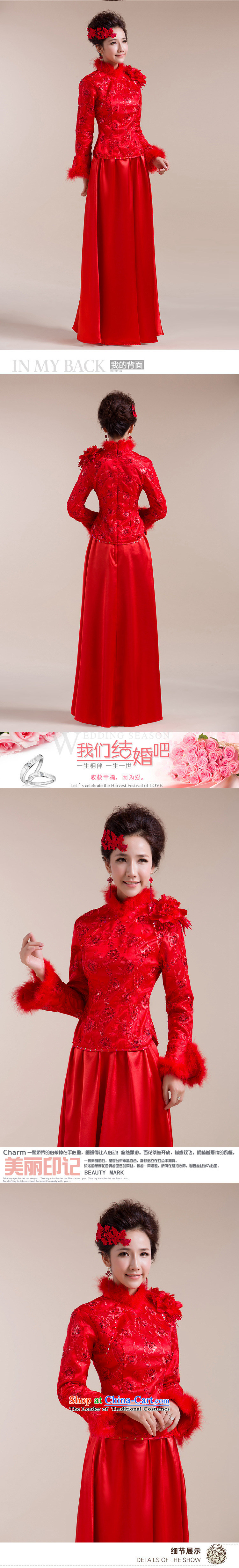 Yet the new 8D Color optimization for Gross Gross cuff shoulder the floral decorations long skirt dragging Tang Gown wedding dress XS7094 RED M picture, prices, brand platters! The elections are supplied in the national character of distribution, so action, buy now enjoy more preferential! As soon as possible.