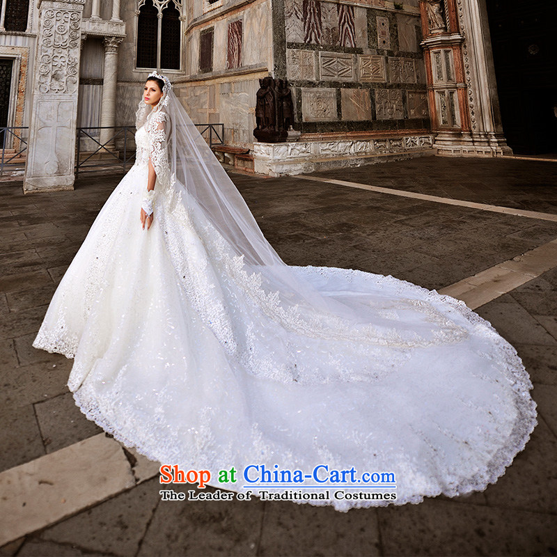 Full Chamber Fang 2015 Venice new wedding dresses s21442 diamond shoulder strap and chest luxury tail bon bon tail 165-M, 150cm full Chamber Fong shopping on the Internet has been pressed.
