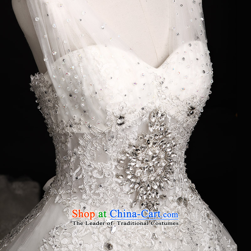 Full Chamber Fang 2015 Venice new wedding dresses s21442 diamond shoulder strap and chest luxury tail bon bon tail 165-M, 150cm full Chamber Fong shopping on the Internet has been pressed.