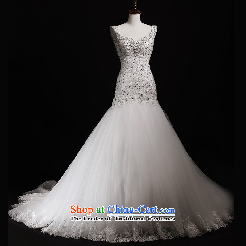 Full Chamber Fang 2015 Venice new wedding dresses s21431 shoulder strap tail crowsfoot diamond bride wedding 80 cm tail 165-S, full Chamber Fong shopping on the Internet has been pressed.