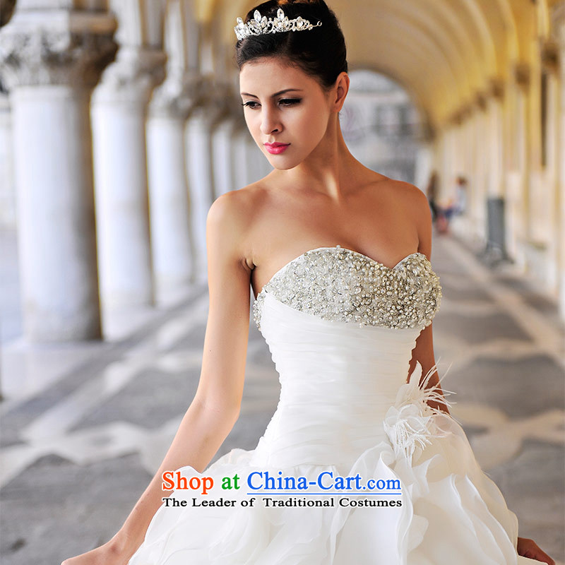 2015 Full Chamber Fong new concept real Venice MTF anointed chest winter bride dream anointed chest tail wedding S21450 80 cm tail 165-L, full Chamber Fong shopping on the Internet has been pressed.
