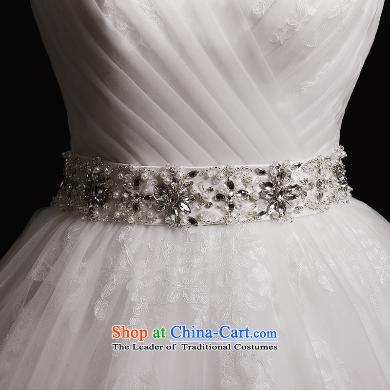 Full Chamber Fang 2015 new bride wedding dresses S40201 shoulder strap and chest bon bon trailing white wedding winter to align tailored, full Chamber Fong shopping on the Internet has been pressed.
