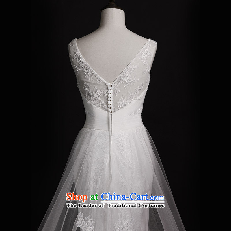 Full Chamber Fang 2015 new shoulder strap with lace white brides chest wedding S21430 crowsfoot tail wedding dresses tail 173-M, 100cm full Chamber Fong shopping on the Internet has been pressed.
