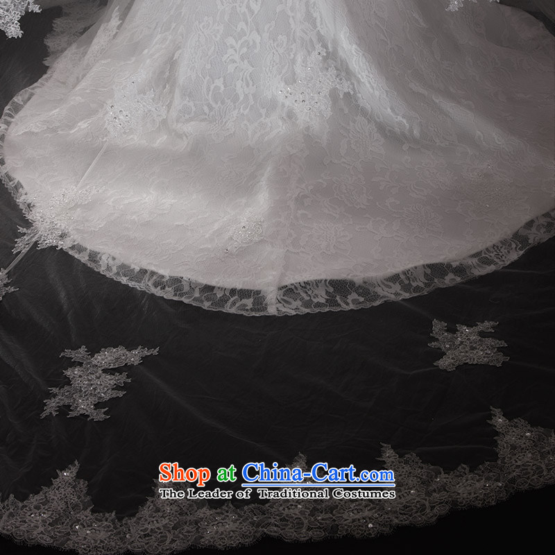 Full Chamber Fang 2015 new shoulder strap with lace white brides chest wedding S21430 crowsfoot tail wedding dresses tail 173-M, 100cm full Chamber Fong shopping on the Internet has been pressed.