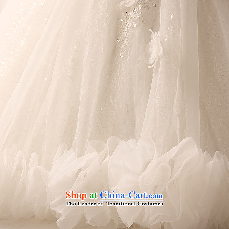 Full Chamber Fang 2015 new wedding dress wiping the chest of a cardioid chest clouds decorated Wedding Flower Handmade bride S1381 tail 60cm 173-L, full Chamber Fong shopping on the Internet has been pressed.