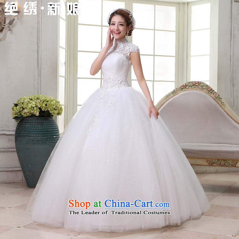 Embroidered is the new 2015 bride first field dual shoulder bride bon bon skirt Korea also mounted video to align the thin lace wedding White XL code, Suzhou embroidery brides shipment has been pressed shopping on the Internet