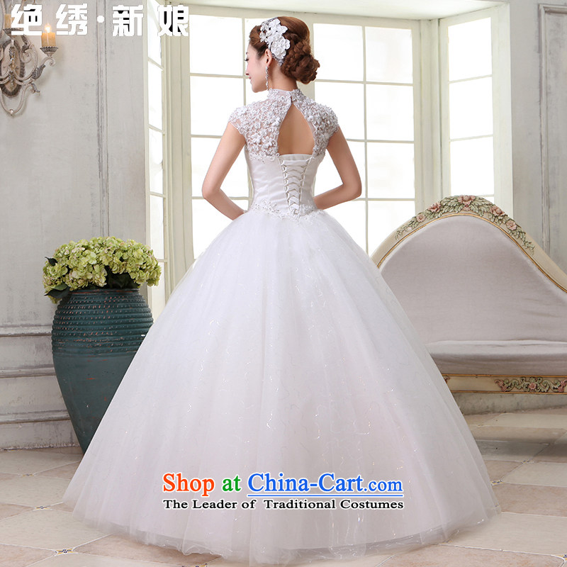 Embroidered is the new 2015 bride first field dual shoulder bride bon bon skirt Korea also mounted video to align the thin lace wedding White XL code, Suzhou embroidery brides shipment has been pressed shopping on the Internet