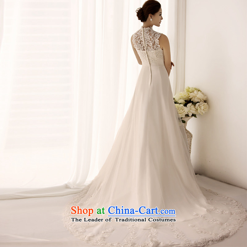 Full Chamber Fang 2015 new retro package shoulder wedding dresses S1399 wiping the chest A swing lace tail bride wedding ivory tail 50cm 173-S, full Chamber Fong shopping on the Internet has been pressed.