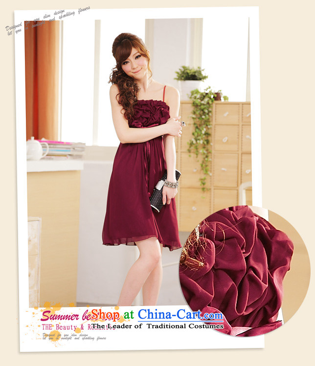 The end of the light (MO) summer QIAN tenderness beauty chiffon strap dresses aubergine L picture, prices, brand platters! The elections are supplied in the national character of distribution, so action, buy now enjoy more preferential! As soon as possible.