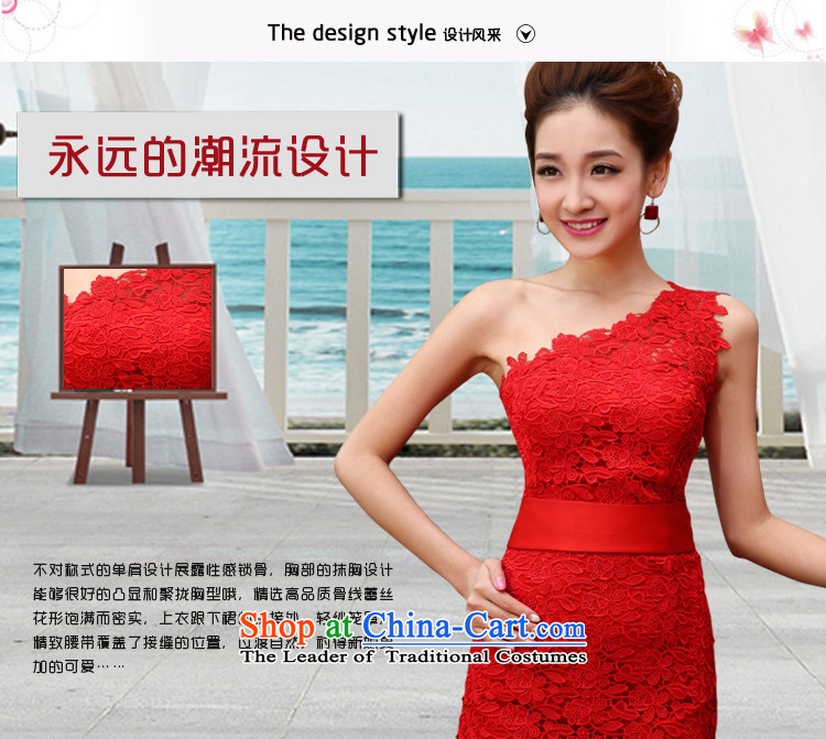 Doi m qi wedding dress shoulder red upscale lace sexy bridal dresses betrothal marriage small waist stylish short dress red Sau San XL Photo, prices, brand platters! The elections are supplied in the national character of distribution, so action, buy now enjoy more preferential! As soon as possible.
