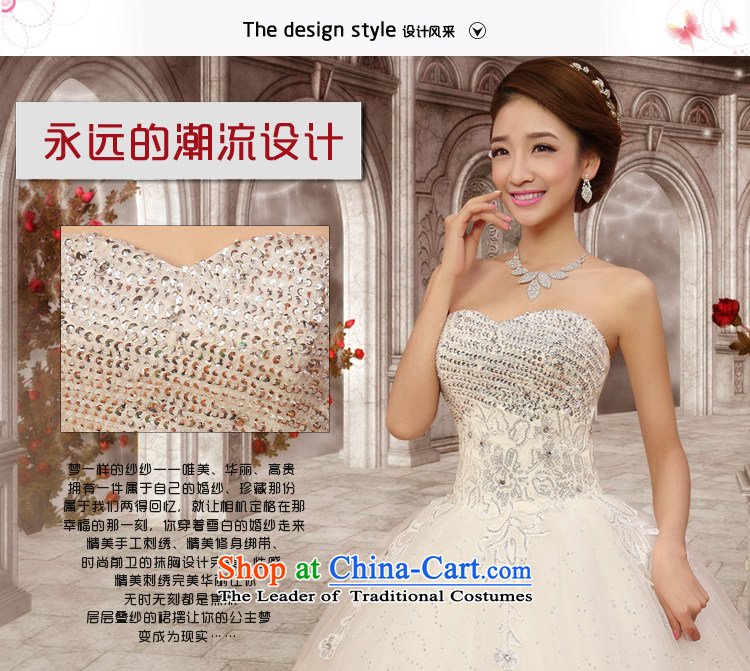 Doi m qi wedding dresses 2014 new luxury on chip water drilling Korean Princess Mary Magdalene Chest straps wedding winter Korean Bridal Suite white L picture, prices, brand platters! The elections are supplied in the national character of distribution, so action, buy now enjoy more preferential! As soon as possible.