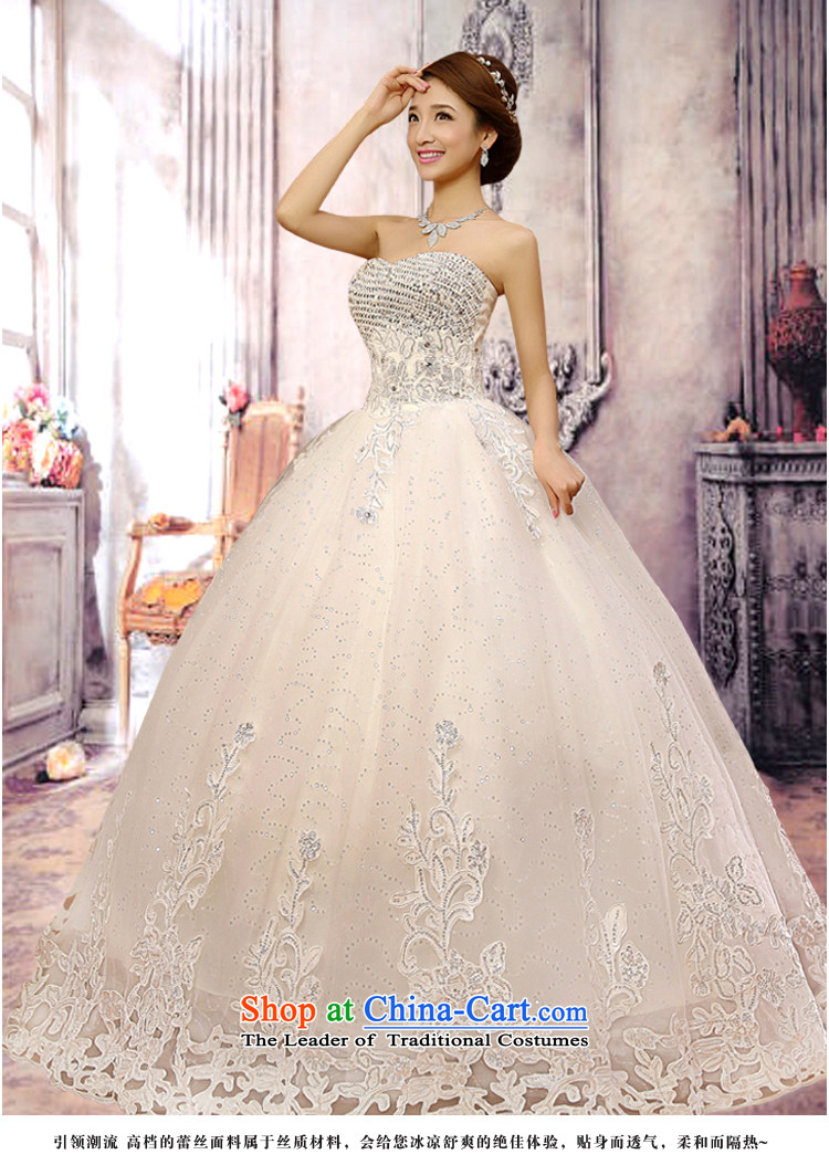 Baby bride wedding dresses 2014 new luxury water drilling Korean Princess Mary Magdalene Chest straps wedding winter Korean Bridal Suite white L picture, prices, brand platters! The elections are supplied in the national character of distribution, so action, buy now enjoy more preferential! As soon as possible.