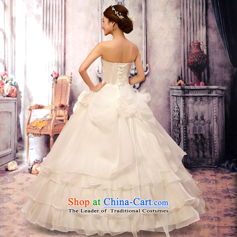 Baby bride Wedding 2014 new sweet retro straps and chest wedding dresses Korean to align the Princess Bride sweet OSCE root multi-tier yarn wedding White M TREASURE (BABY BPIDEB bride) , , , shopping on the Internet
