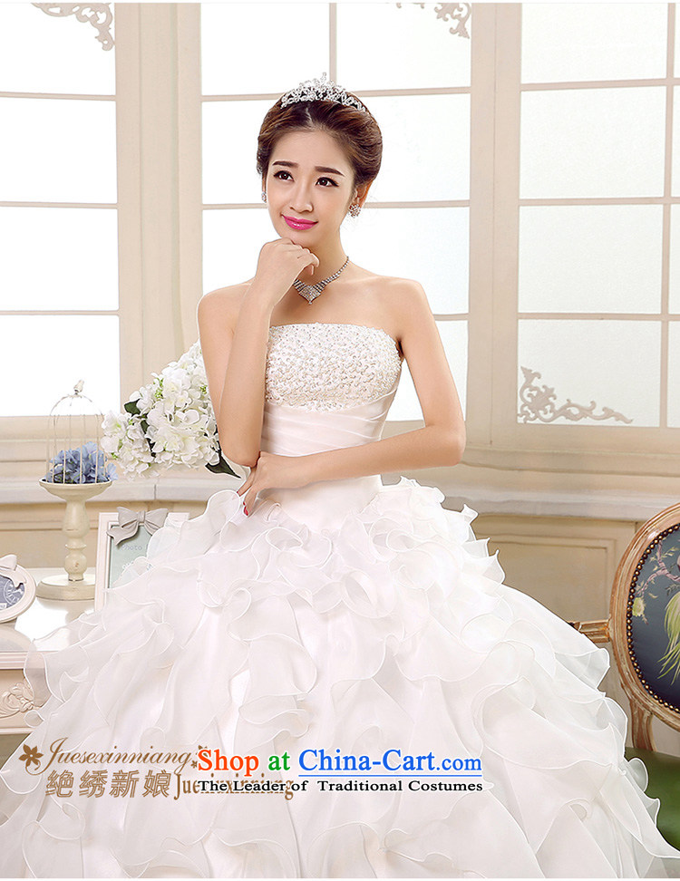 Embroidered bride Korean is wiping the chest wedding white strap to align the princess new bride dress in spring and summer 2015 Sau San video thin, marriage white L Code Suzhou shipment picture, prices, brand platters! The elections are supplied in the national character of distribution, so action, buy now enjoy more preferential! As soon as possible.