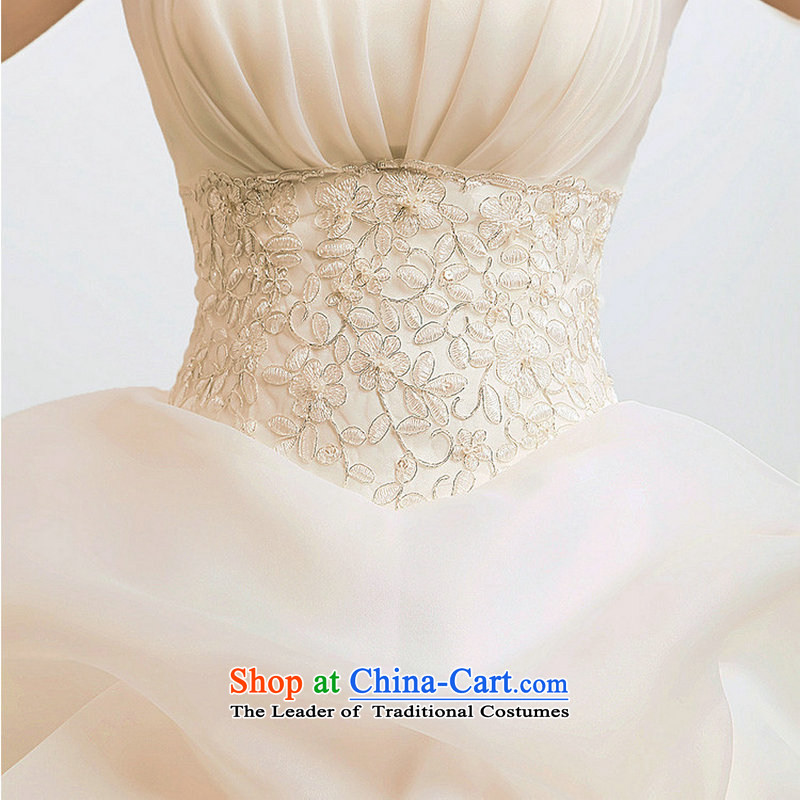 Optimize the new Korean Hong-wiping the chest to Princess graphics thin bon bon wedding dresses XS8055 m White M, Optimize Hong shopping on the Internet has been pressed.