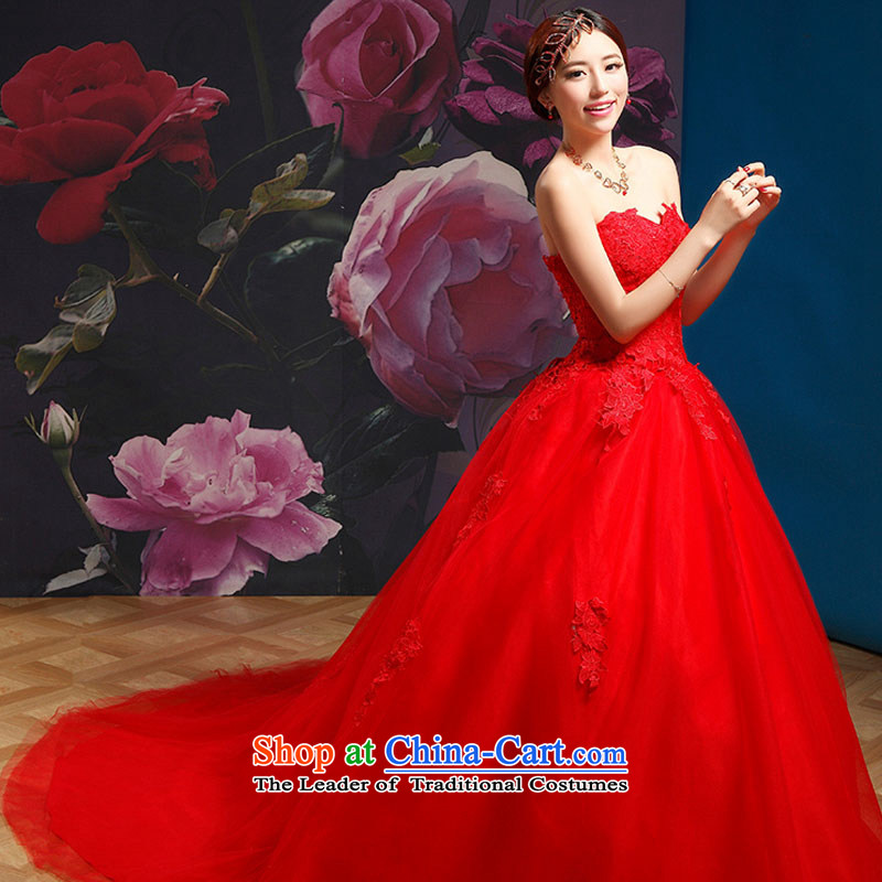Recalling that hates makeup and summer wedding dresses red 2015 new tail marriages to align graphics thin H13867 Sau San Red Tail , recalling that hates makeup and shopping on the Internet has been pressed.