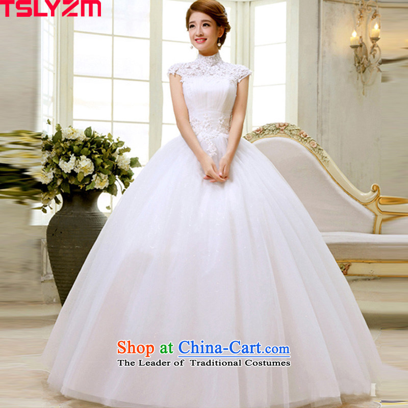 According to Li wedding angel dress new Word 2015 Autumn shoulder lace The Princess Bride straps to align with the cuffs package shoulder pregnant women wedding short-sleeved retro wedding dresses?S