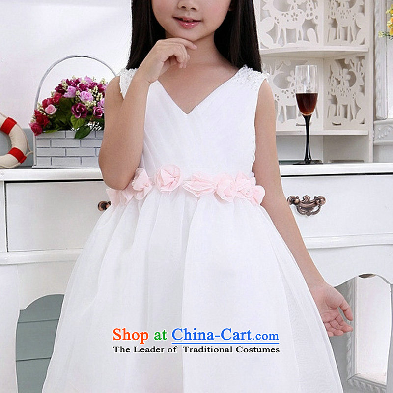 Optimize the new Children Hong-wedding dresses children performances will replace XS8047 birthday White 8 Philip, optimize , , , shopping on the Internet