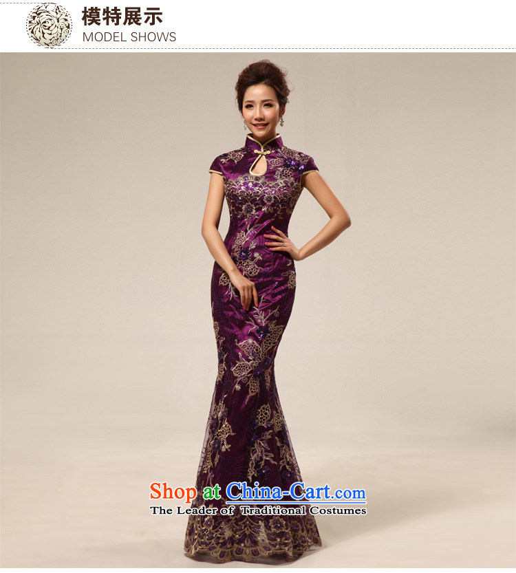 Optimize video etiquette new hospitality extended by 2015, bows to the bride qipao skirt XS8038 BLUE XL Photo Pack, prices, brand platters! The elections are supplied in the national character of distribution, so action, buy now enjoy more preferential! As soon as possible.