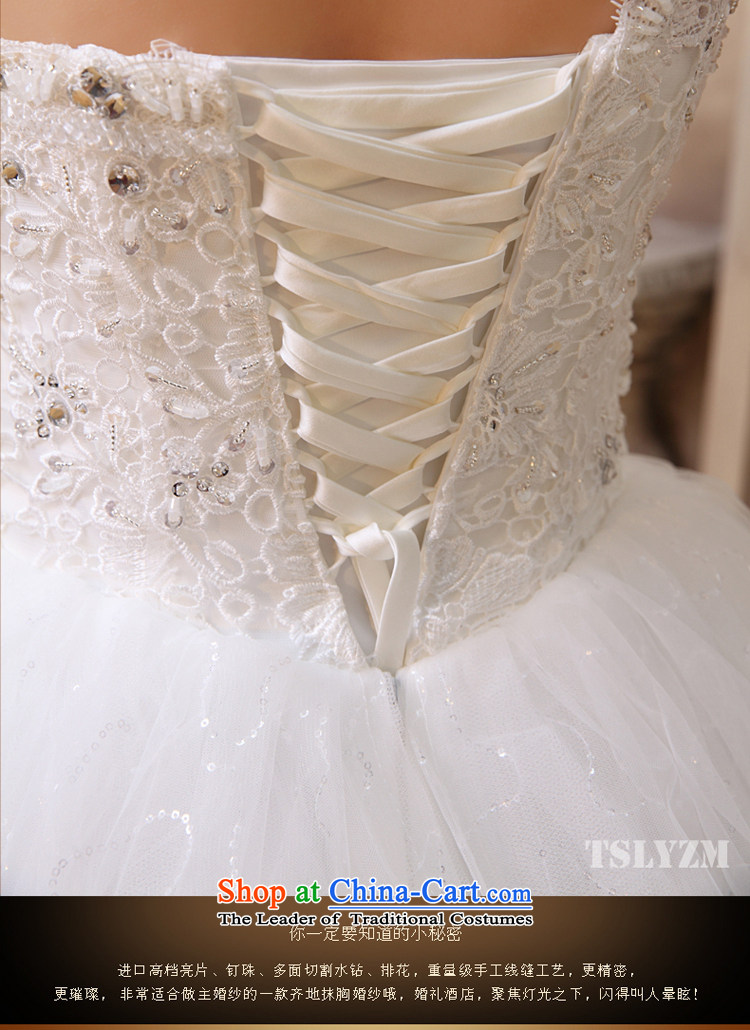 Tslyzm wedding dresses new 2015 autumn and winter shoulder wedding Korean version of the Princess Bride Diamond Beveled Shoulder alignment to pregnant women married to large wedding dress S picture, prices, brand platters! The elections are supplied in the national character of distribution, so action, buy now enjoy more preferential! As soon as possible.