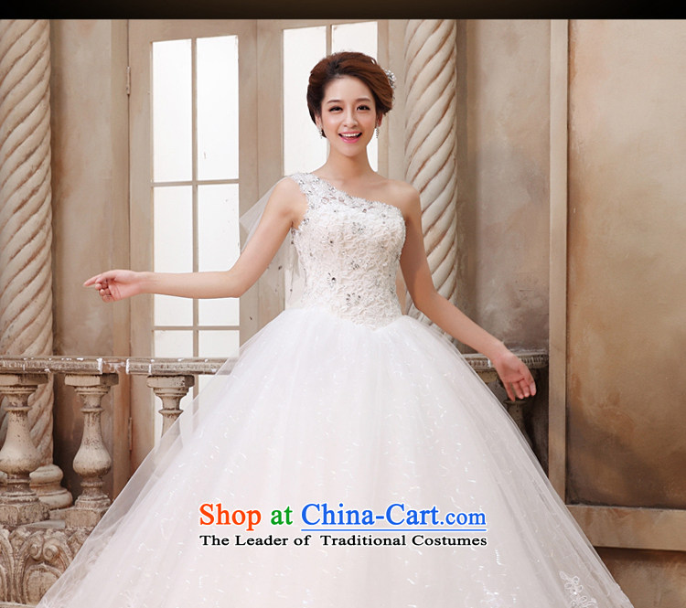 Tslyzm wedding dresses new 2015 autumn and winter shoulder wedding Korean version of the Princess Bride Diamond Beveled Shoulder alignment to pregnant women married to large wedding dress S picture, prices, brand platters! The elections are supplied in the national character of distribution, so action, buy now enjoy more preferential! As soon as possible.