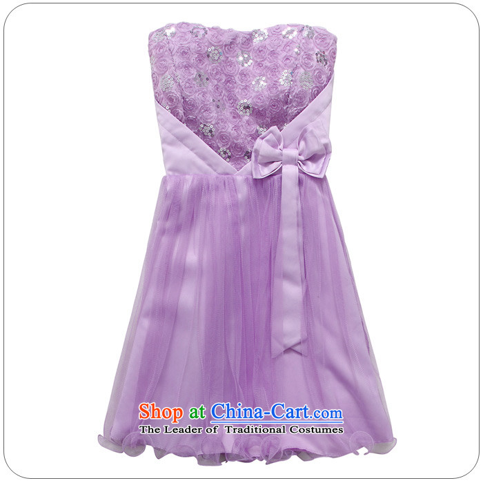 The end of the light (MO) witty QIAN favored the end of skirt princess rose chest small dress skirt (feed with the purple stealth XL Photo, prices, brand platters! The elections are supplied in the national character of distribution, so action, buy now enjoy more preferential! As soon as possible.