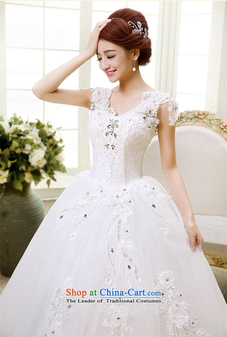 Tslyzm wedding dresses autumn 2015 Summer new marriages a field package shoulders lace V-neck to align the Korean style wedding dress white S picture, prices, brand platters! The elections are supplied in the national character of distribution, so action, buy now enjoy more preferential! As soon as possible.