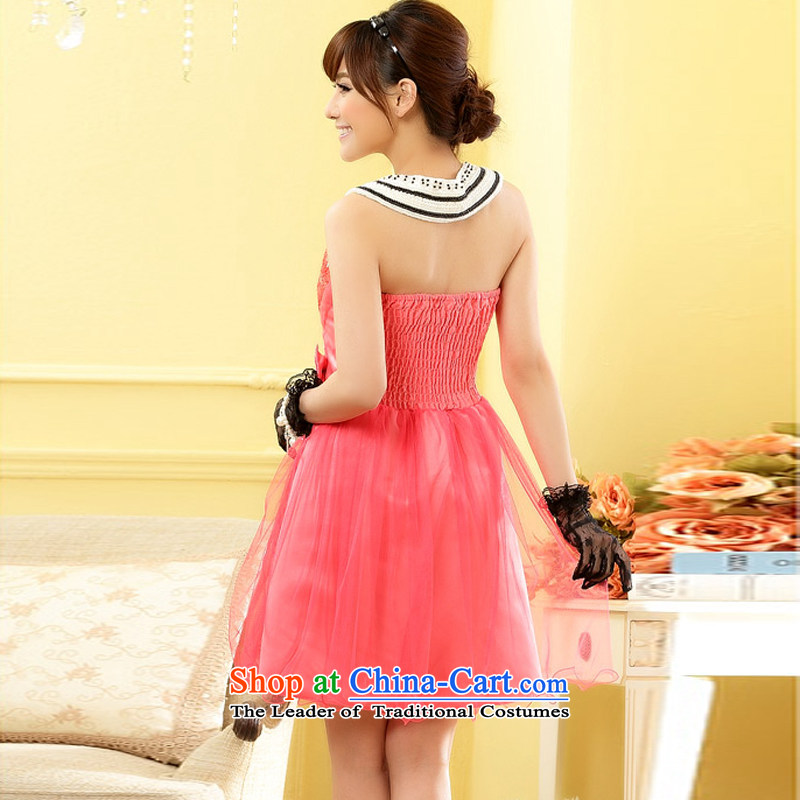 Of the glued to the Princess Mary Magdalene chest small rose by 2015 under the auspices of Korean dress short of marriage banquet bride bridesmaid sister humorous wedding dress 4,962 cherry red code, Eiffel XXXL glued to the , , , shopping on the Internet