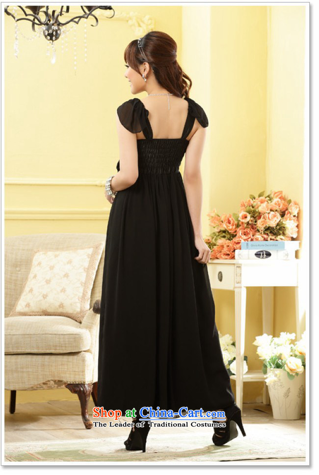 Of the glued to the long evening dresses 2015 Korean new women's plus banquet dinner appointment moderator black shoulder thin waist dresses 149.7 will black picture, prices, brand platters! The elections are supplied in the national character of distribution, so action, buy now enjoy more preferential! As soon as possible.