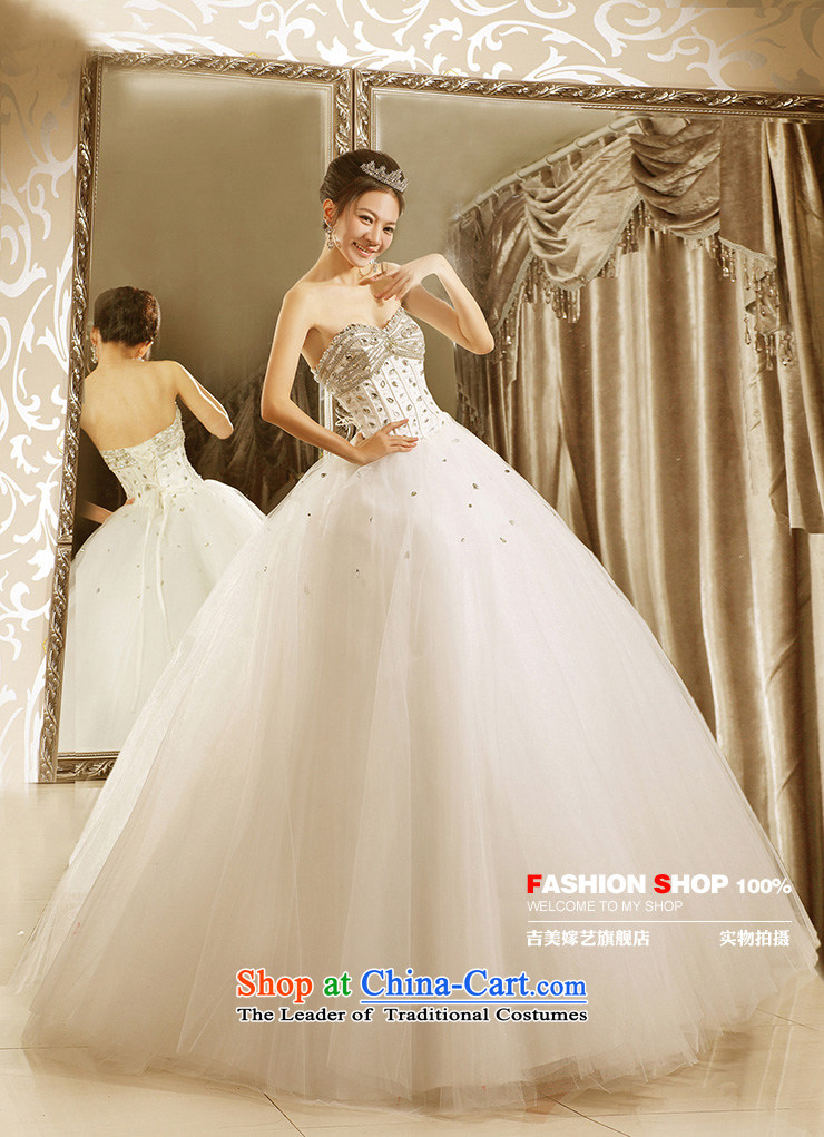 Wedding dress Kyrgyz-american married new anointed arts 2015 Chest Korean skirt to align bon bon HS601 bride wedding pictures, price XL white, brand platters! The elections are supplied in the national character of distribution, so action, buy now enjoy more preferential! As soon as possible.