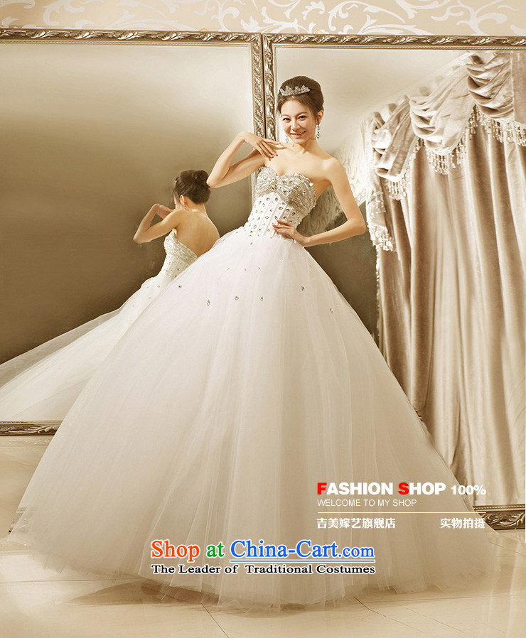 Wedding dress Kyrgyz-american married new anointed arts 2015 Chest Korean skirt to align bon bon HS601 bride wedding pictures, price XL white, brand platters! The elections are supplied in the national character of distribution, so action, buy now enjoy more preferential! As soon as possible.